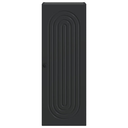 vidaXL Wall-Mounted Cabinet Black 33 x 34.5 x 90 cm Engineered Wood