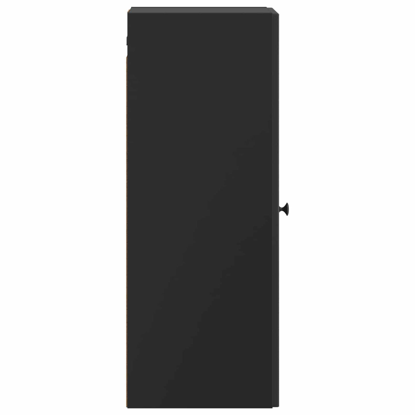 vidaXL Wall-Mounted Cabinet Black 33 x 34.5 x 90 cm Engineered Wood