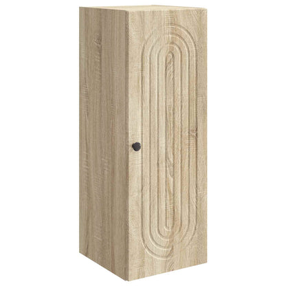 vidaXL Wall-Mounted Cabinet Sonoma Oak 33 x 34.5 x 90 cm