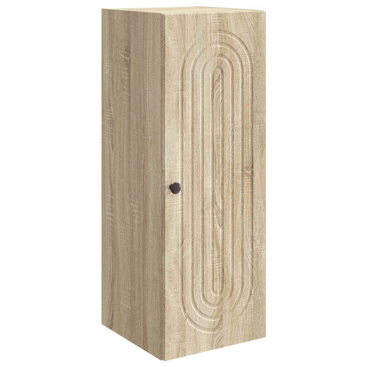 vidaXL Wall-Mounted Cabinet Sonoma Oak 33 x 34.5 x 90 cm