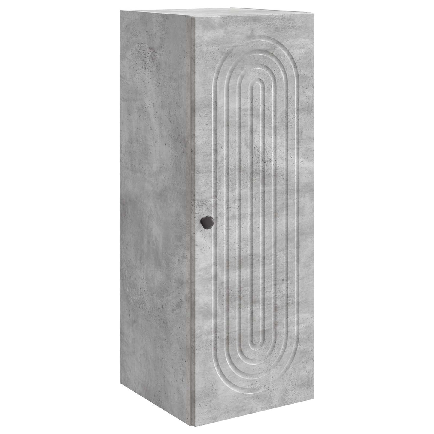 vidaXL Wall-Mounted Cabinet Concrete Grey 33 x 34.5 x 90 cm