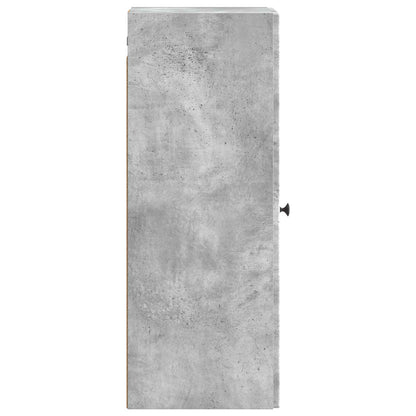 vidaXL Wall-Mounted Cabinet Concrete Grey 33 x 34.5 x 90 cm
