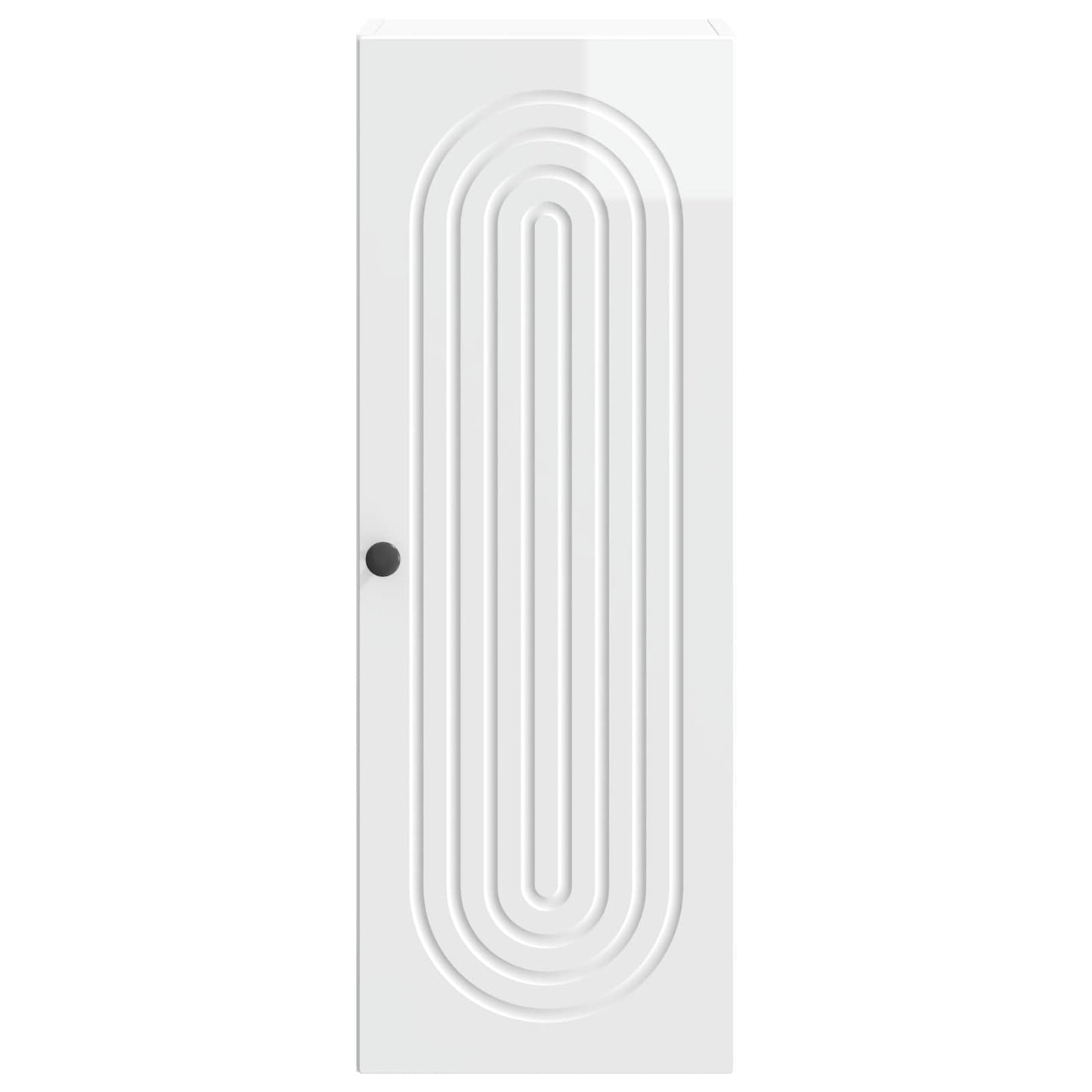 vidaXL Wall-Mounted Cabinet High Gloss White 33 x 34.5 x 90 cm