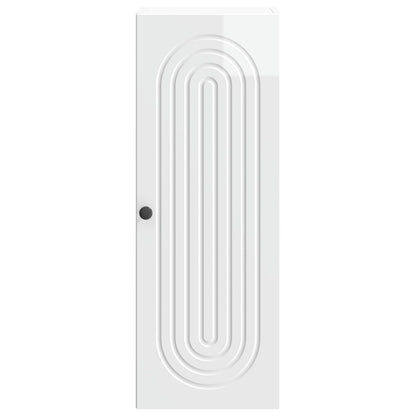 vidaXL Wall-Mounted Cabinet High Gloss White 33 x 34.5 x 90 cm