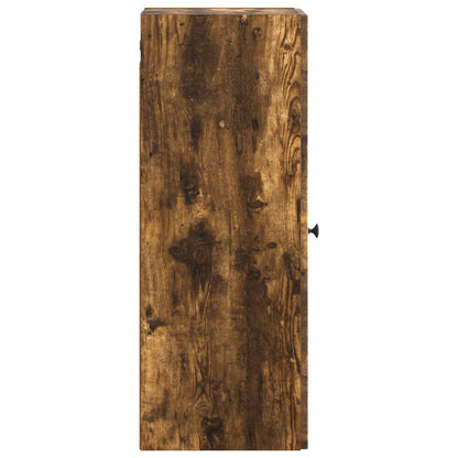 vidaXL Wall-Mounted Cabinet Smoked Oak 33 x 34.5 x 90 cm