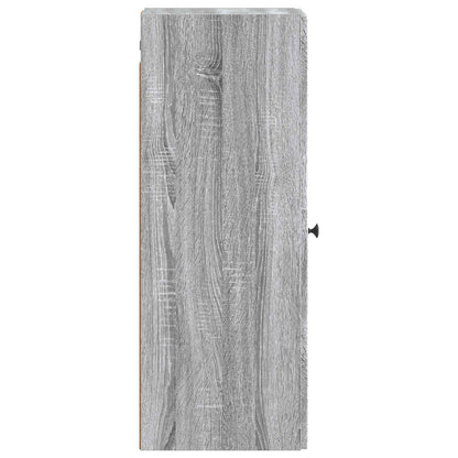 vidaXL Wall-Mounted Cabinet Grey Sonoma 33 x 34.5 x 90 cm