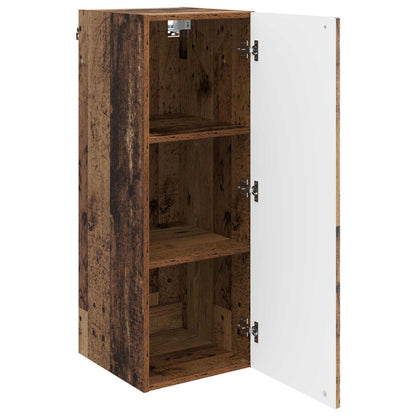 vidaXL Wall-Mounted Cabinet Old Wood 33 x 34.5 x 90 cm Engineered Wood