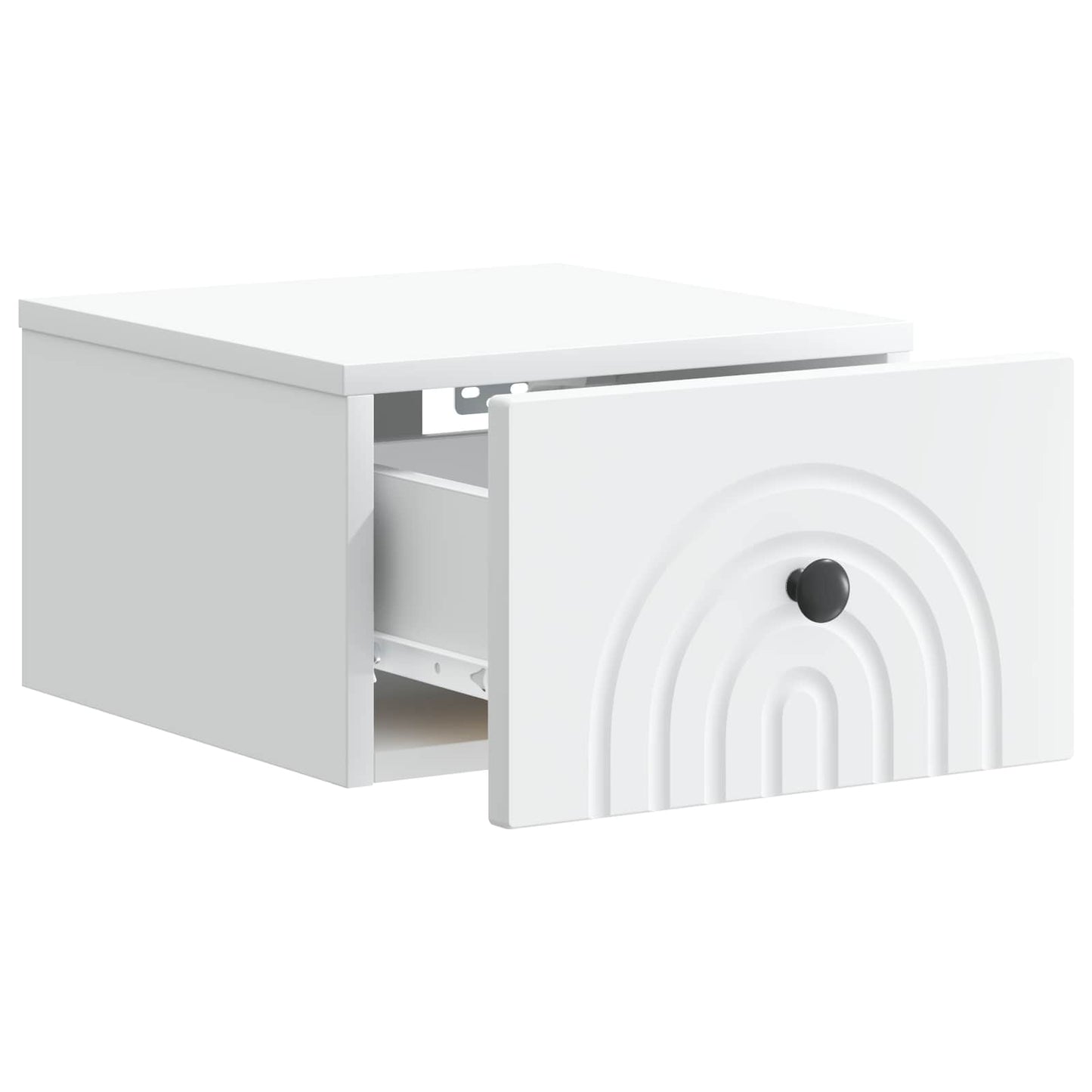 vidaXL Wall-Mounted Bedside Cabinet White 33 x 34.5 x 20 cm