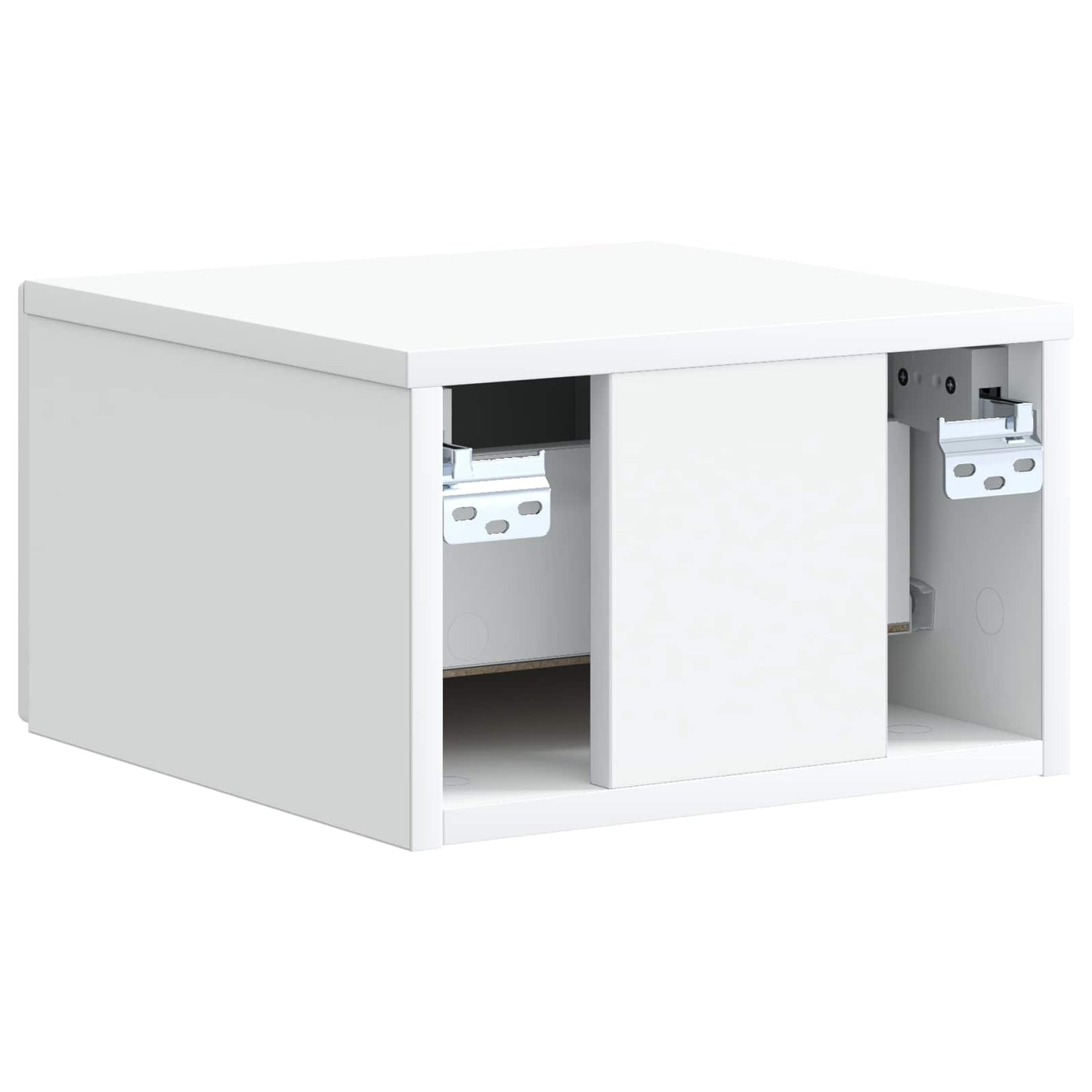 vidaXL Wall-Mounted Bedside Cabinet White 33 x 34.5 x 20 cm