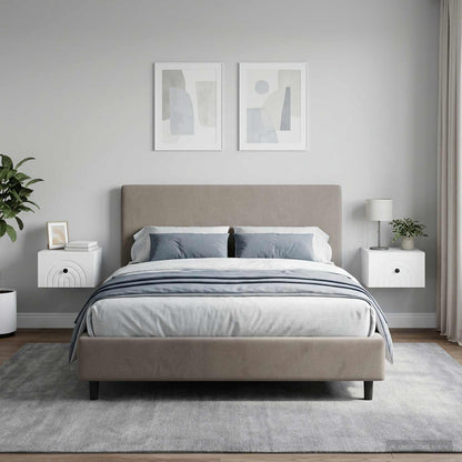 vidaXL Wall-Mounted Bedside Cabinet 2 pcs White 33 x 34.5 x 20 cm