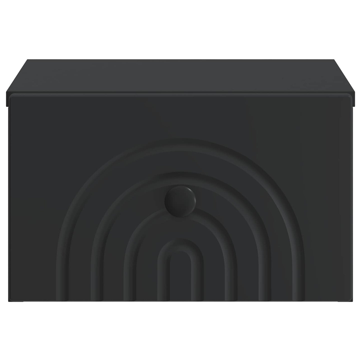 vidaXL Wall-Mounted Bedside Cabinet 2 pcs Black 33 x 34.5 x 20 cm