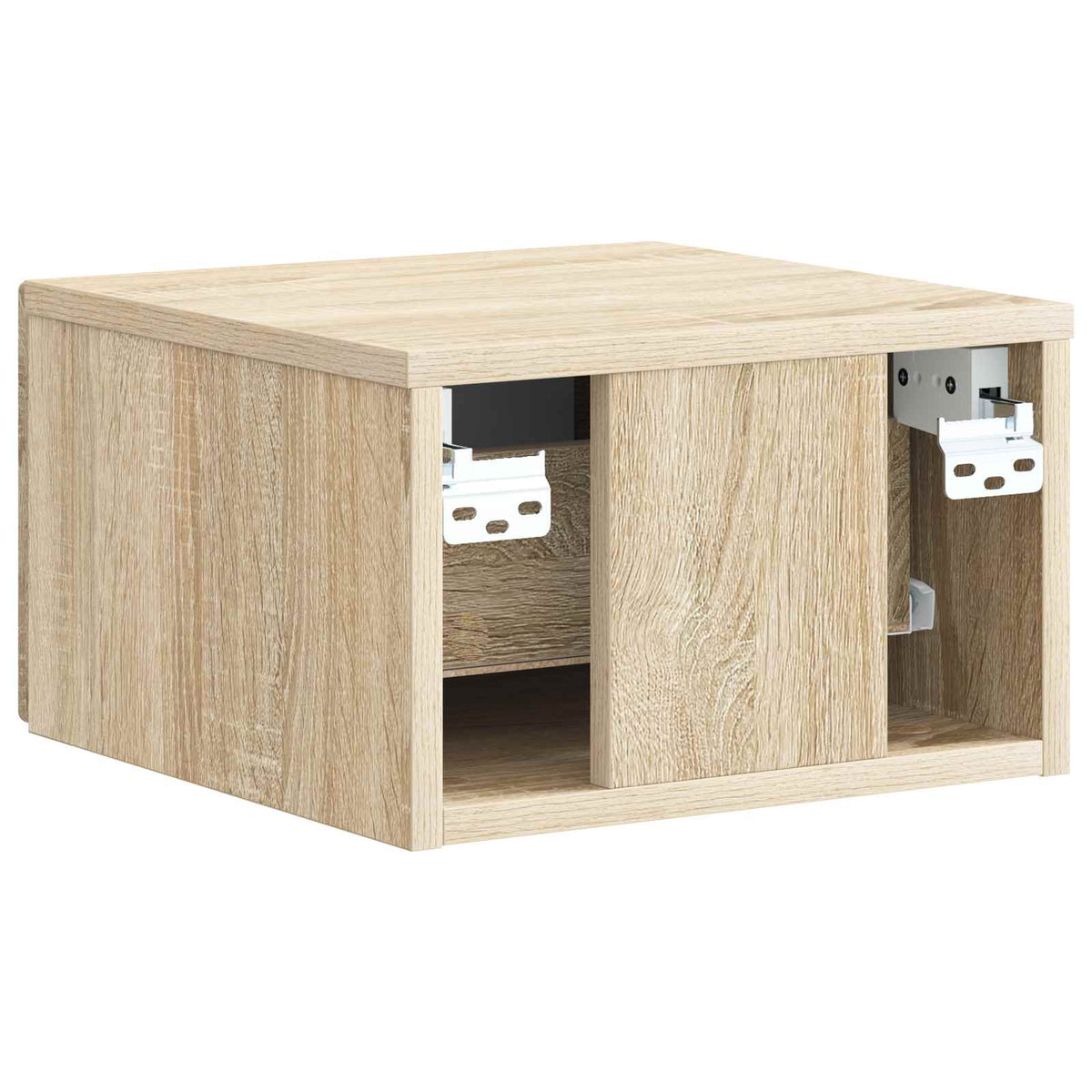 vidaXL Wall-Mounted Bedside Cabinet Sonoma Oak 33 x 34.5 x 20 cm