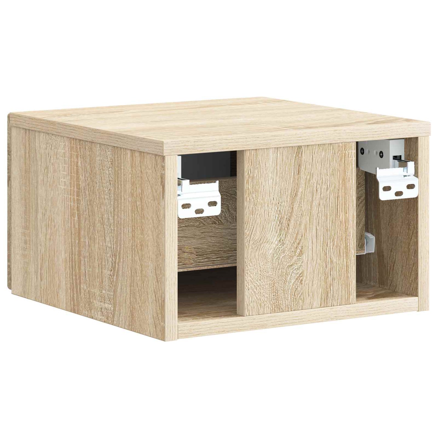 vidaXL Wall-Mounted Bedside Cabinet Sonoma Oak 33 x 34.5 x 20 cm
