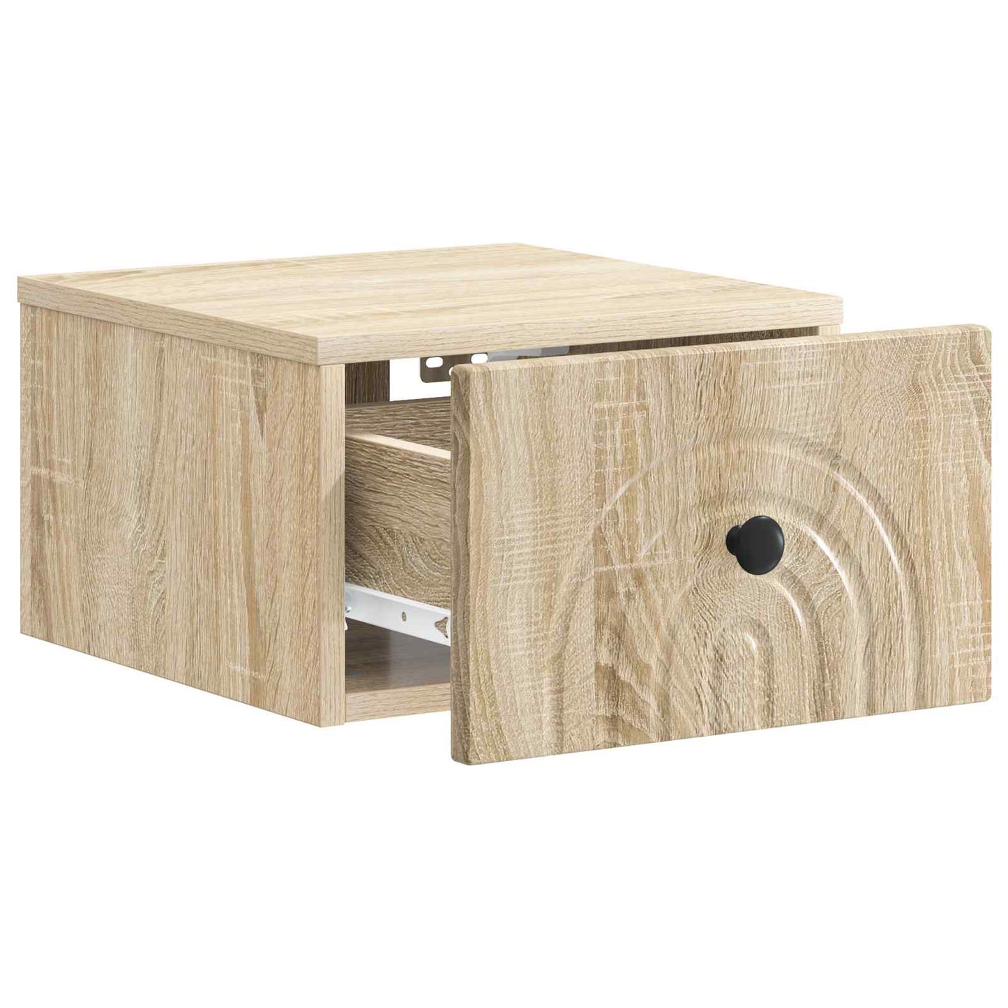 vidaXL Wall-Mounted Bedside Cabinet 2 pcs Sonoma Oak 33 x 34.5 x 20 cm
