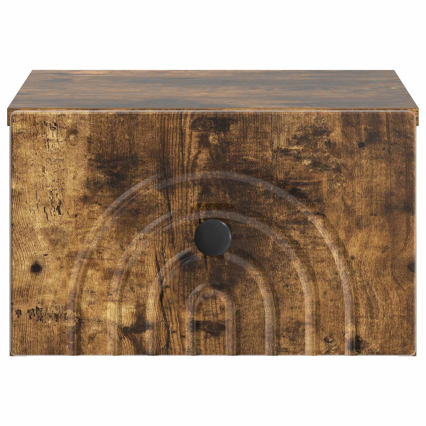 vidaXL Wall-Mounted Bedside Cabinet Smoked Oak 33 x 34.5 x 20 cm