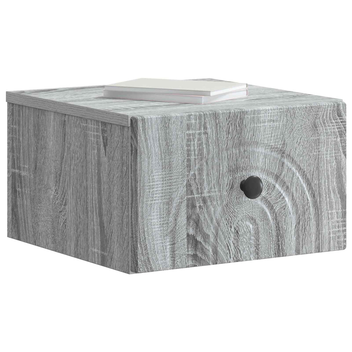 vidaXL Wall-Mounted Bedside Cabinet 2 pcs Grey Sonoma