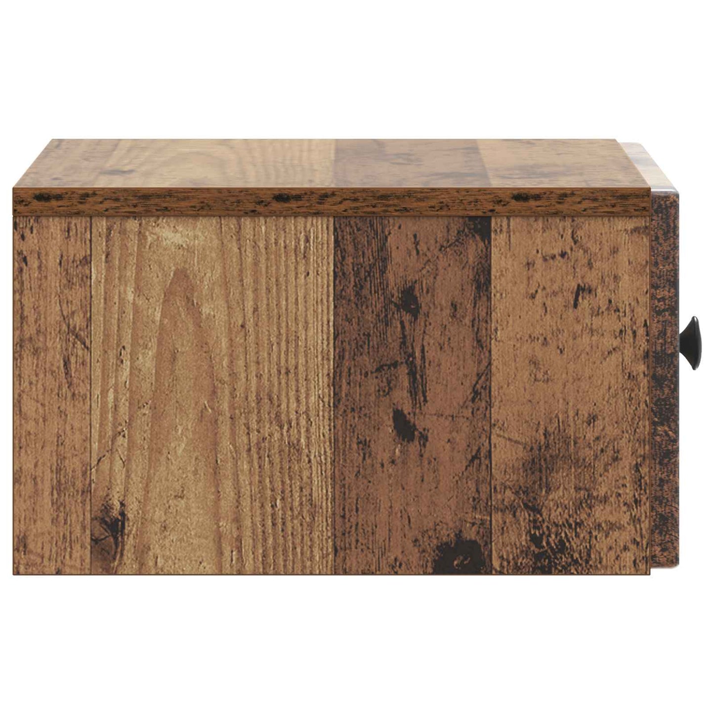 vidaXL Wall-Mounted Bedside Cabinet Old Wood 33 x 34.5 x 20 cm