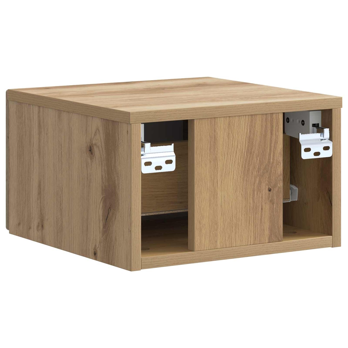vidaXL Wall-Mounted Bedside Cabinet 2 pcs Artisan Oak