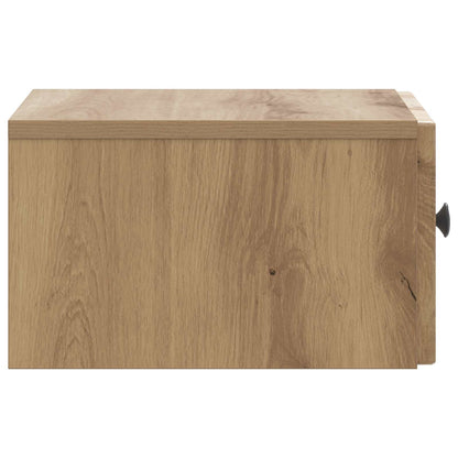 vidaXL Wall-Mounted Bedside Cabinet 2 pcs Artisan Oak