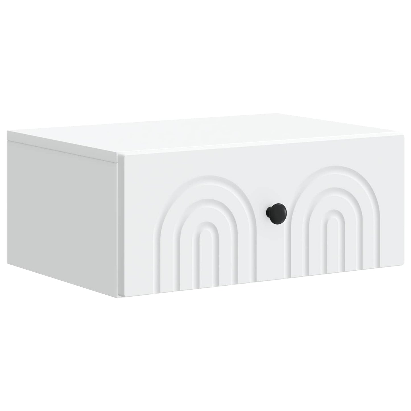 vidaXL Wall-Mounted Bedside Cabinet White 49 x 34.5 x 20 cm