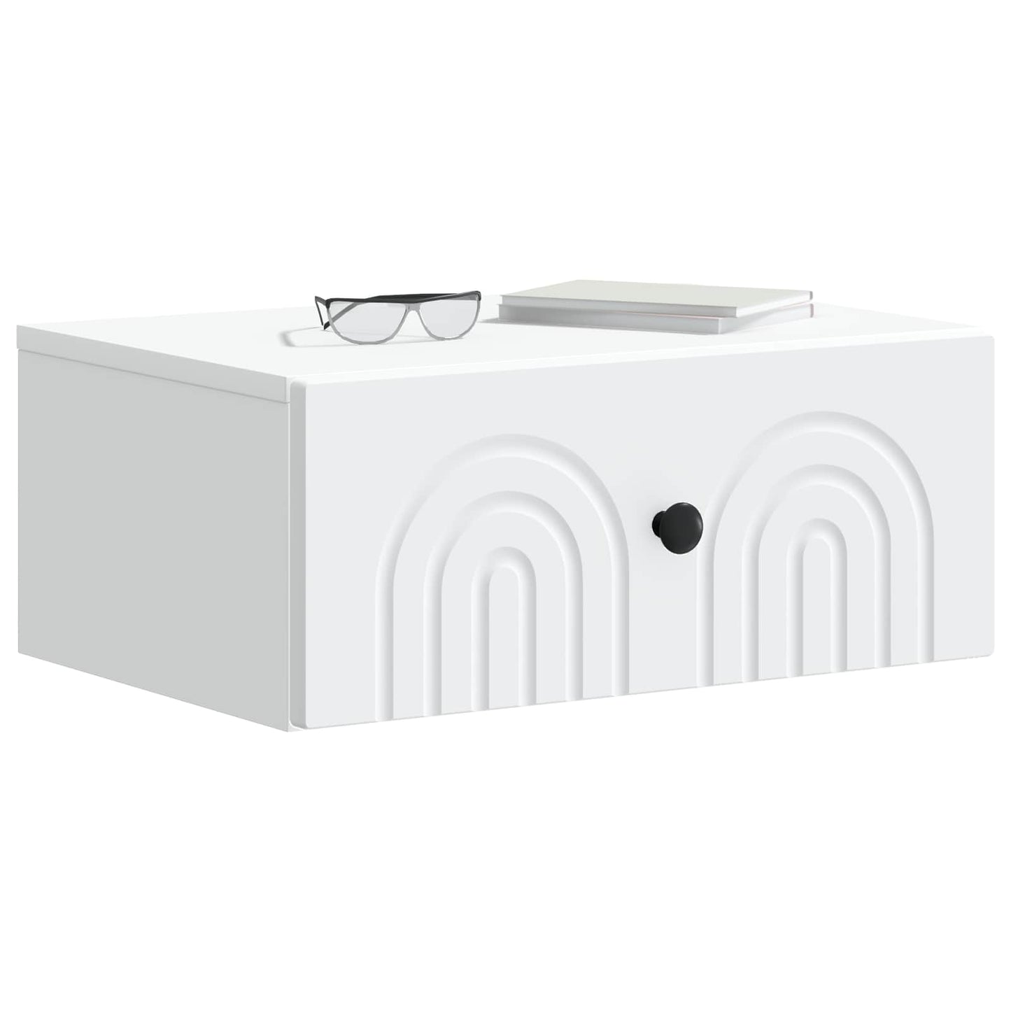 vidaXL Wall-Mounted Bedside Cabinet 2 pcs White 49 x 34.5 x 20 cm