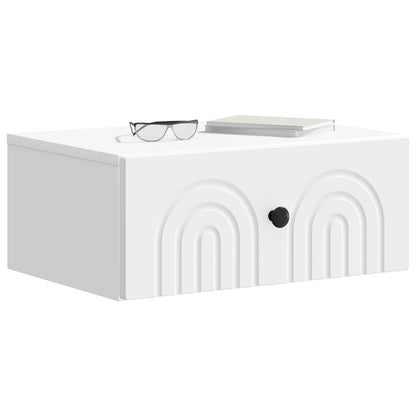 vidaXL Wall-Mounted Bedside Cabinet 2 pcs White 49 x 34.5 x 20 cm