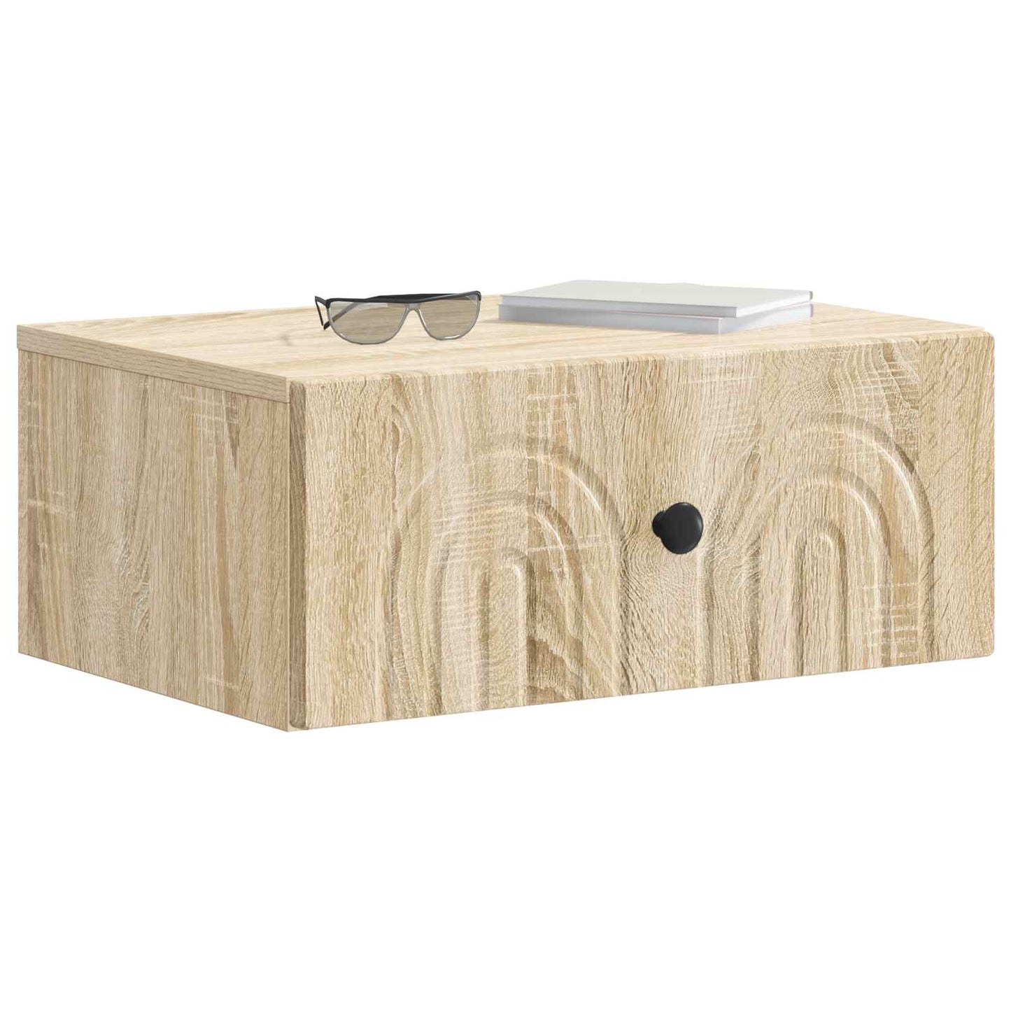 vidaXL Wall-Mounted Bedside Cabinet 2 pcs Sonoma Oak 49 x 34.5 x 20 cm
