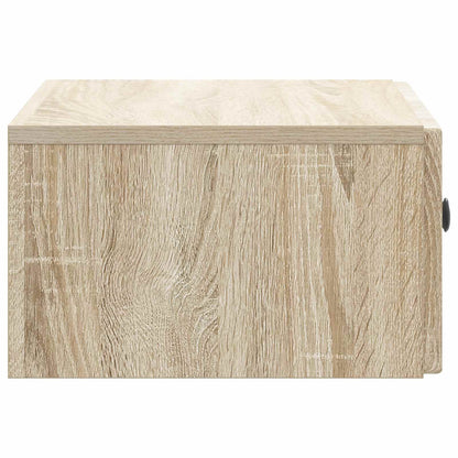 vidaXL Wall-Mounted Bedside Cabinet 2 pcs Sonoma Oak 49 x 34.5 x 20 cm