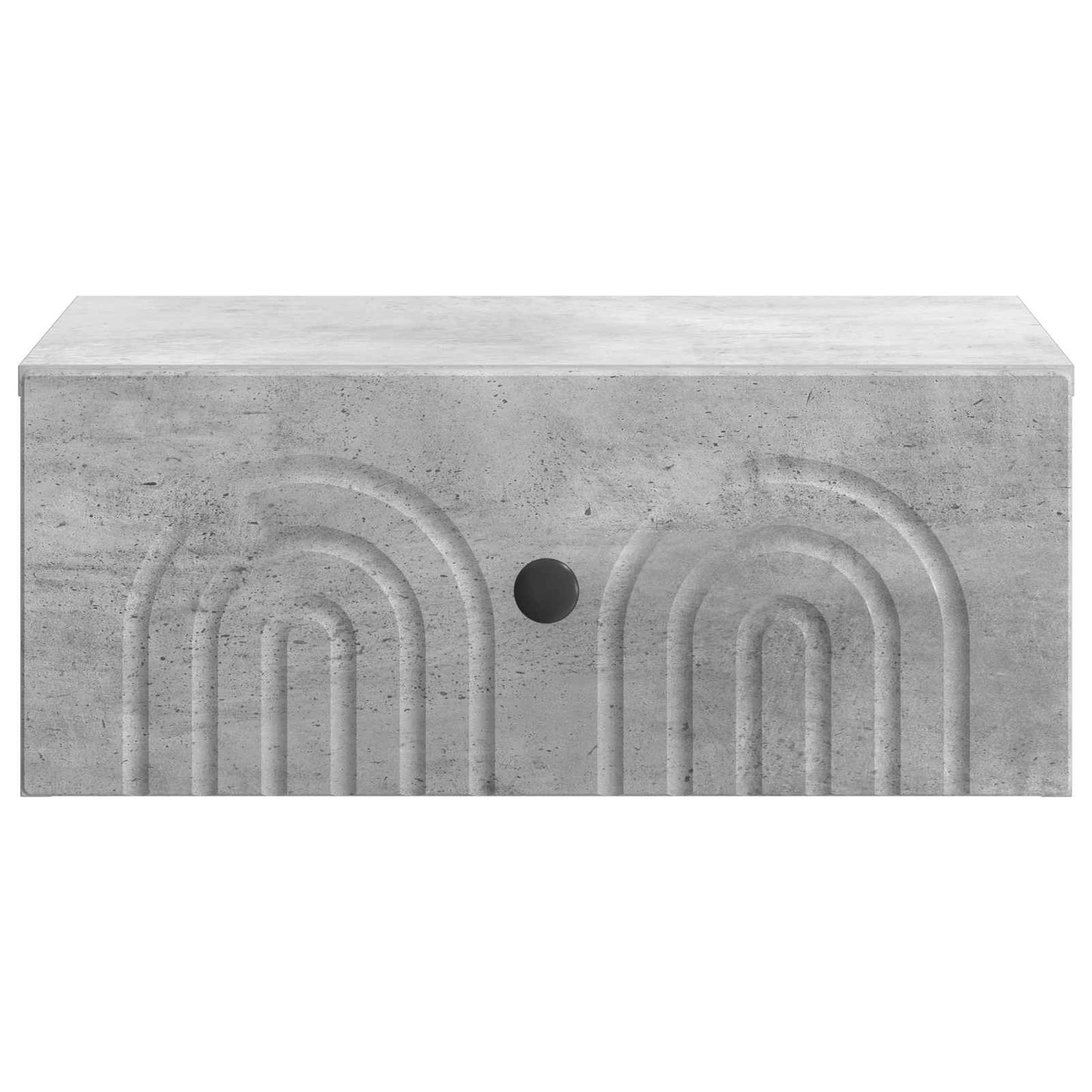 vidaXL Wall-Mounted Bedside Cabinet with Drawer 2 pcs Concrete Grey