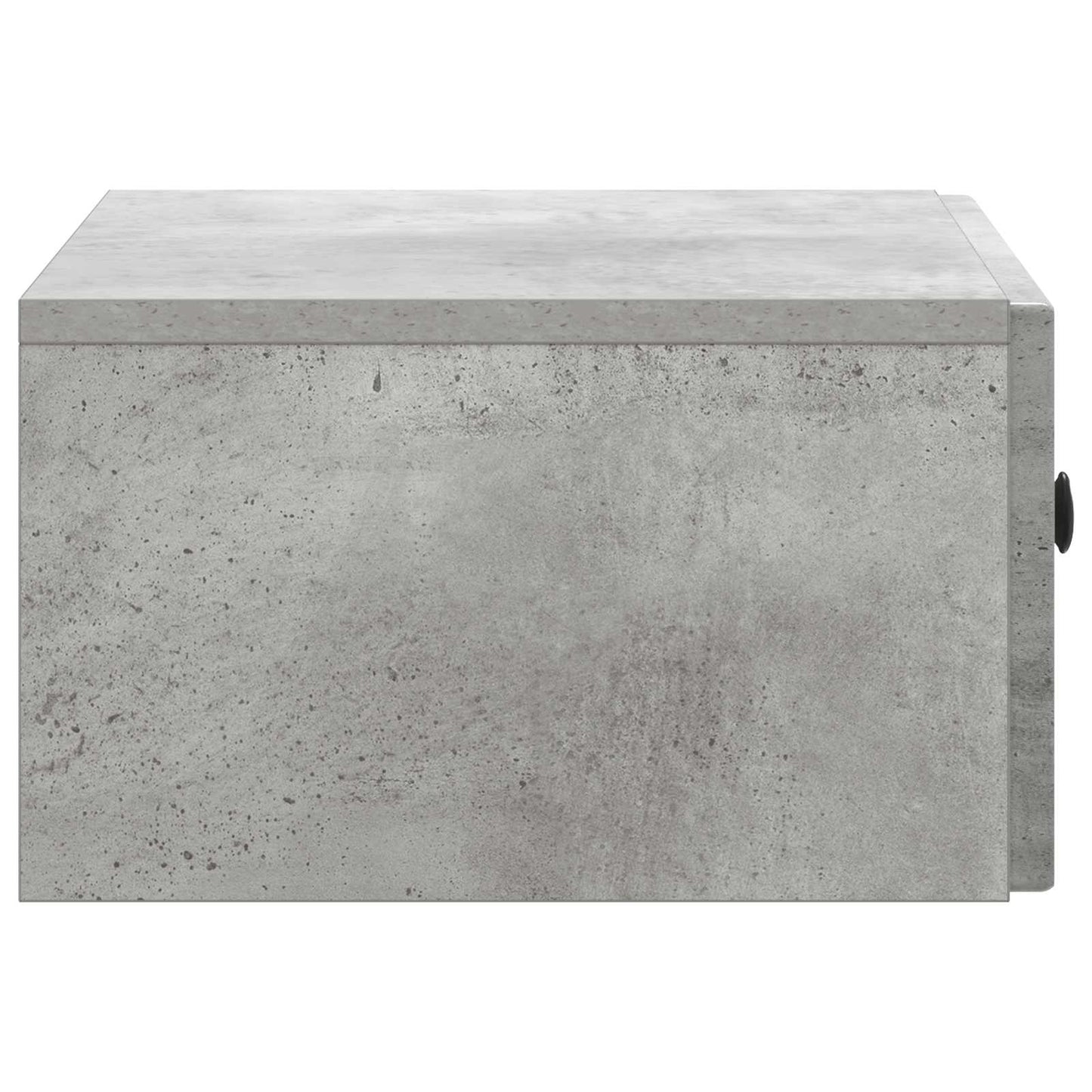 vidaXL Wall-Mounted Bedside Cabinet with Drawer 2 pcs Concrete Grey