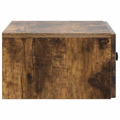 vidaXL Wall-Mounted Bedside Cabinet Smoked Oak 49 x 34.5 x 20 cm