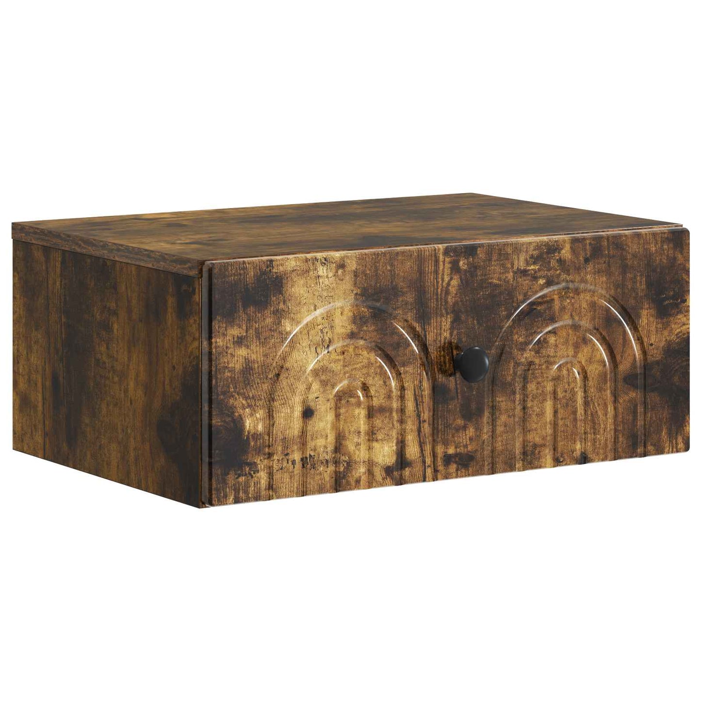 vidaXL Wall-Mounted Bedside Cabinet 2 pcs Smoked Oak 49 x 34.5 x 20 cm