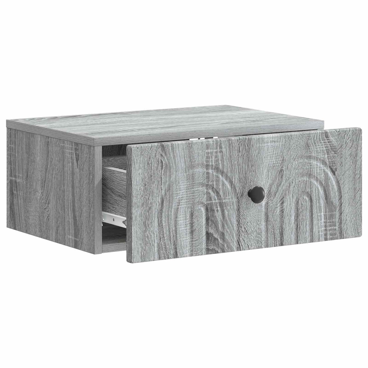 vidaXL Wall-Mounted Bedside Cabinet Grey Sonoma 49 x 34.5 x 20 cm
