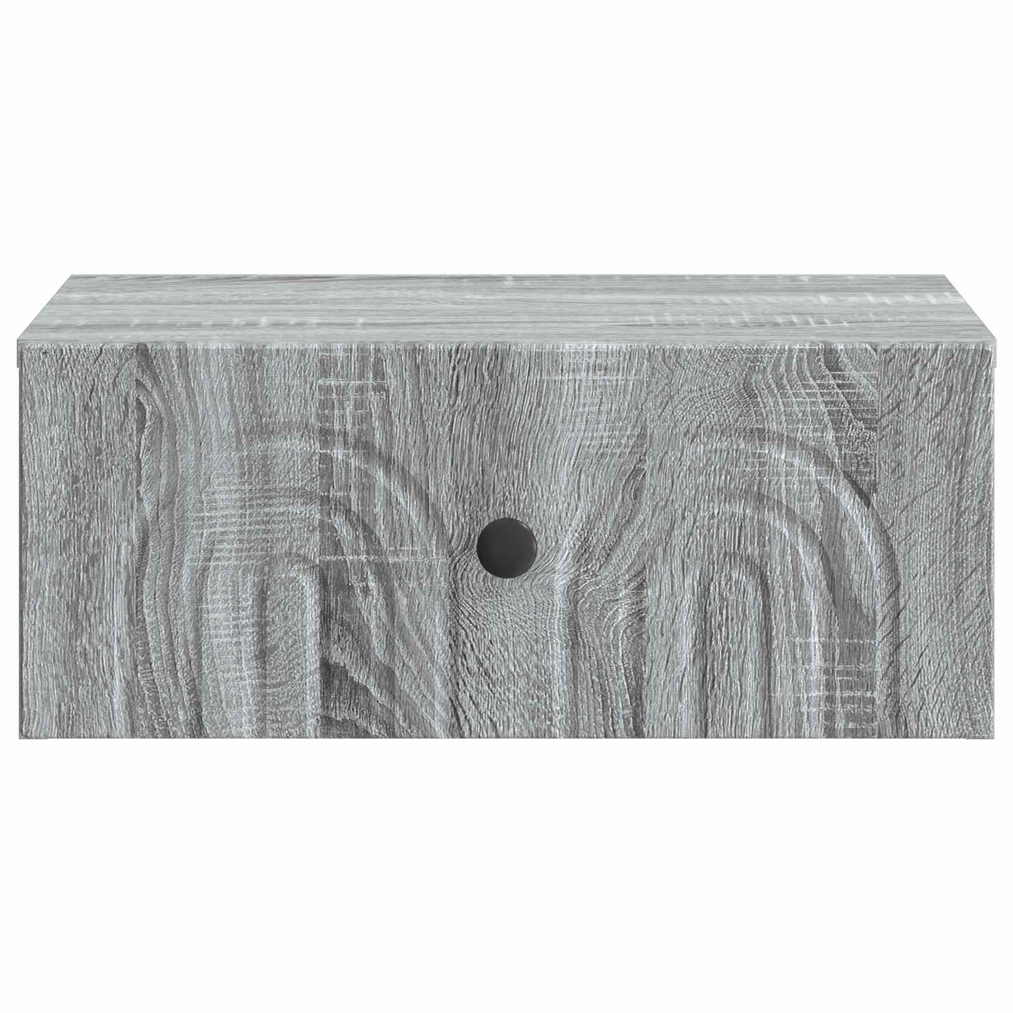 vidaXL Wall-Mounted Bedside Cabinet Grey Sonoma 49 x 34.5 x 20 cm