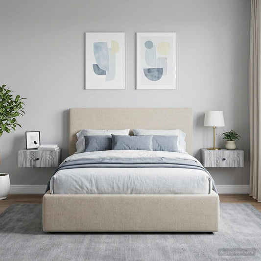 vidaXL Wall-Mounted Bedside Cabinet 2 pcs Grey Sonoma Engineered Wood