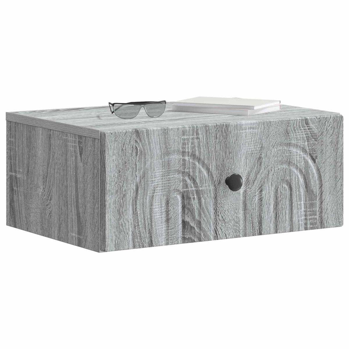 vidaXL Wall-Mounted Bedside Cabinet 2 pcs Grey Sonoma