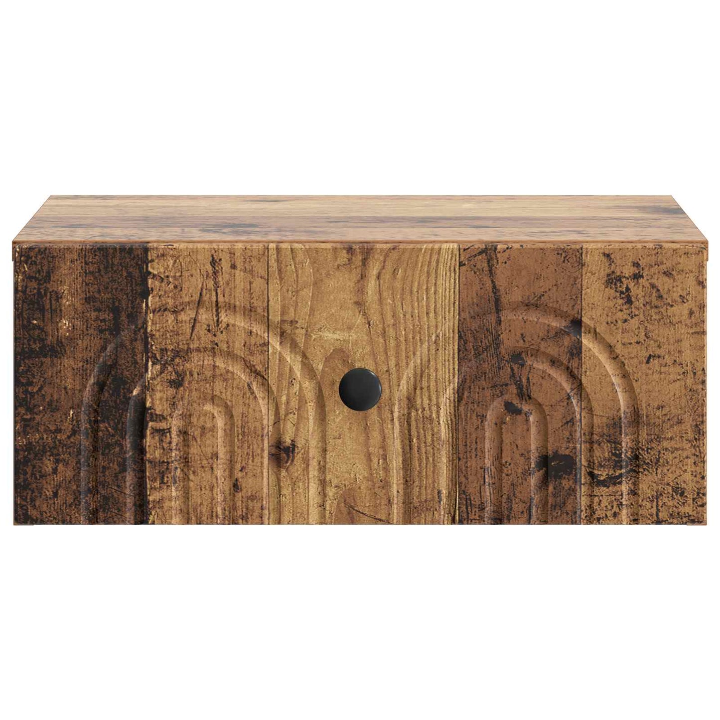vidaXL Wall-Mounted Bedside Cabinet Old Wood 49 x 34.5 x 20 cm