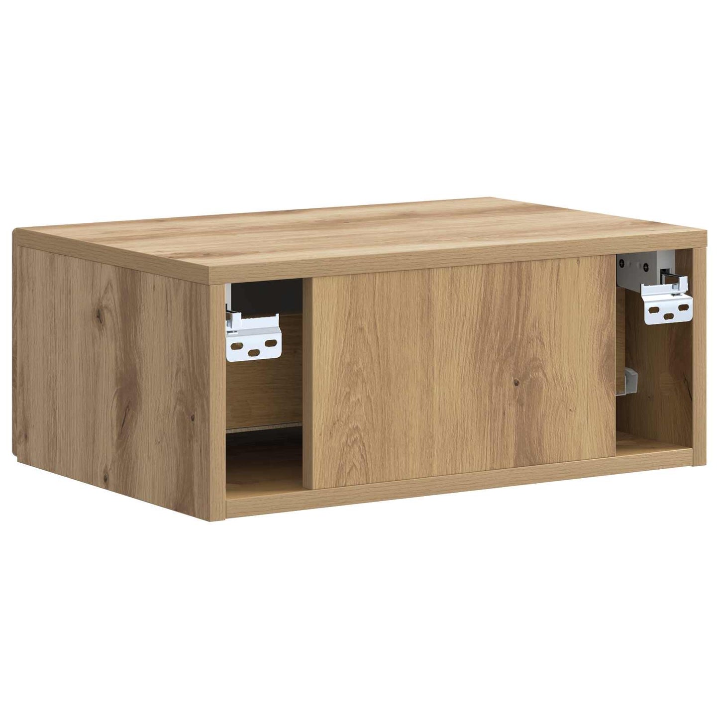 vidaXL Wall-Mounted Bedside Cabinet Artisan Oak 49 x 34.5 x 20 cm