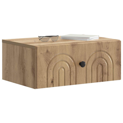 vidaXL Wall-Mounted Bedside Cabinet Artisan Oak 49 x 34.5 x 20 cm