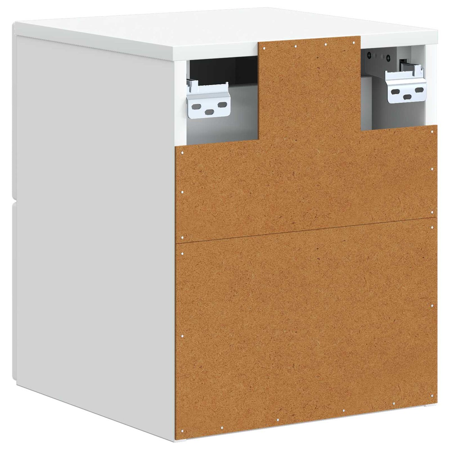 vidaXL Wall-Mounted Bedside Cabinet White 33 x 34.5 x 40 cm