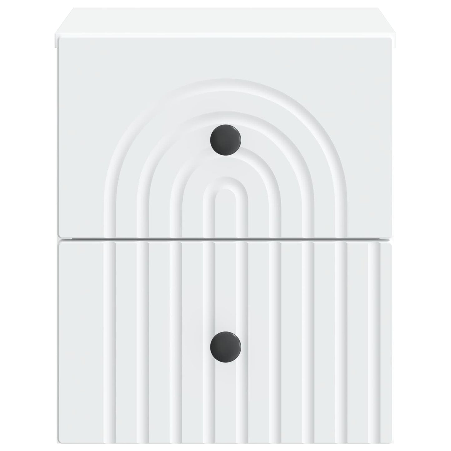 vidaXL Wall-Mounted Bedside Cabinet 2 pcs White 33 x 34.5 x 40 cm