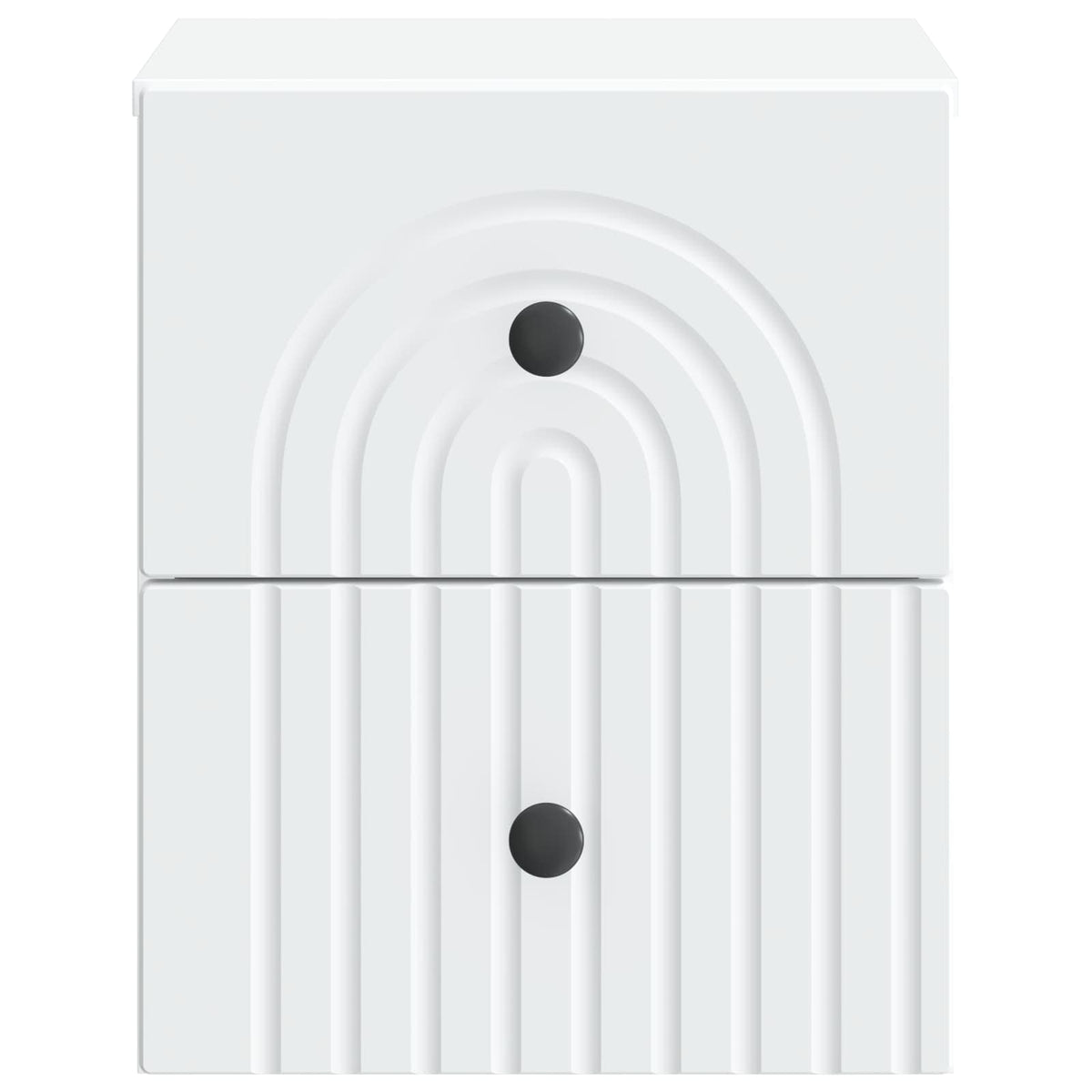 vidaXL Wall-Mounted Bedside Cabinet 2 pcs White 33 x 34.5 x 40 cm