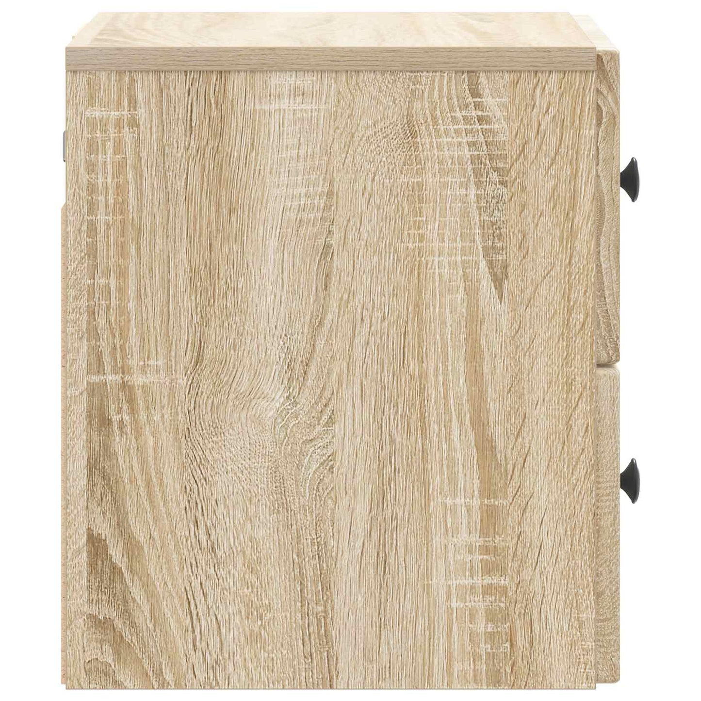 vidaXL Wall-Mounted Bedside Cabinet Sonoma Oak 33 x 34.5 x 40 cm