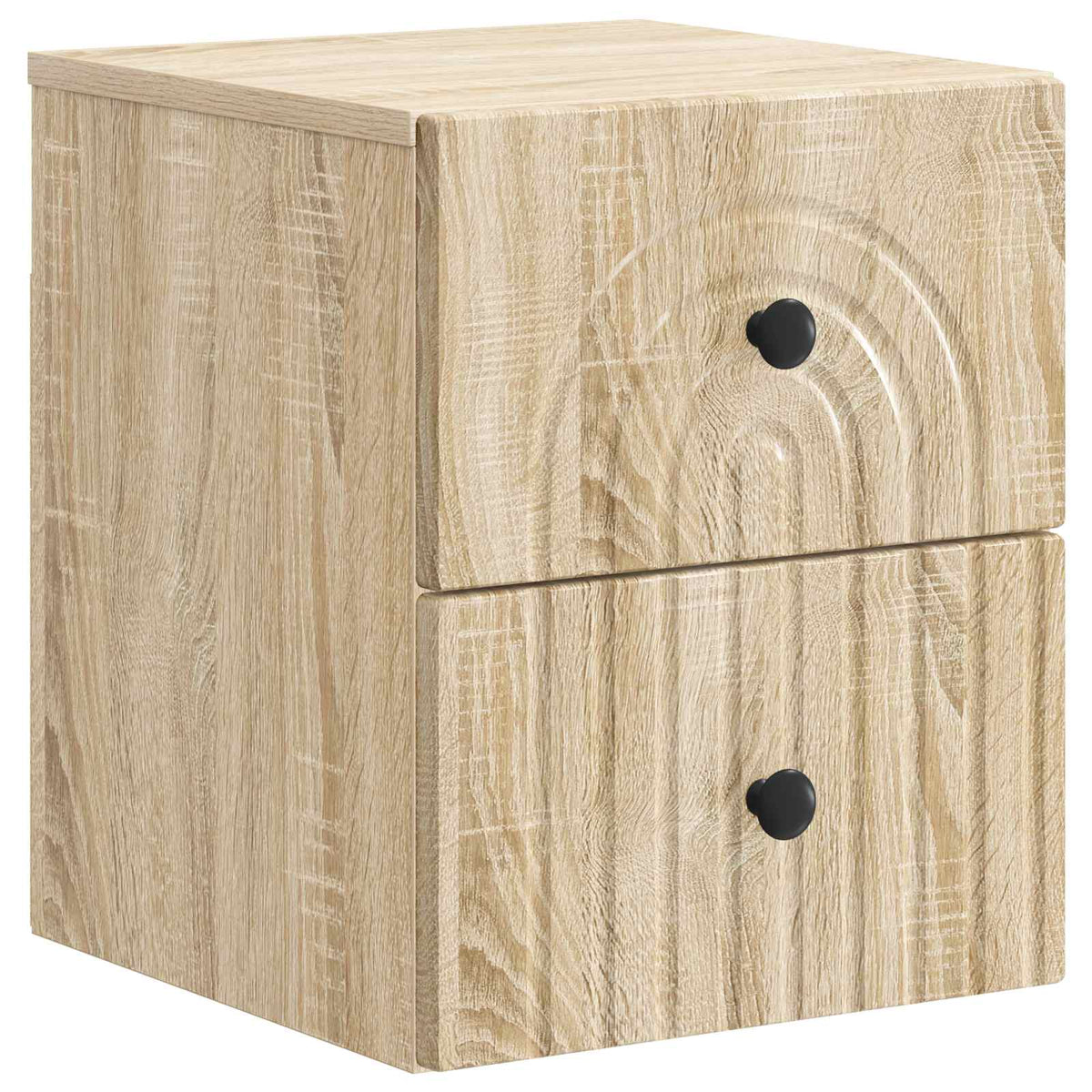 vidaXL Wall-Mounted Bedside Cabinet 2 pcs Sonoma Oak 33 x 34.5 x 40 cm