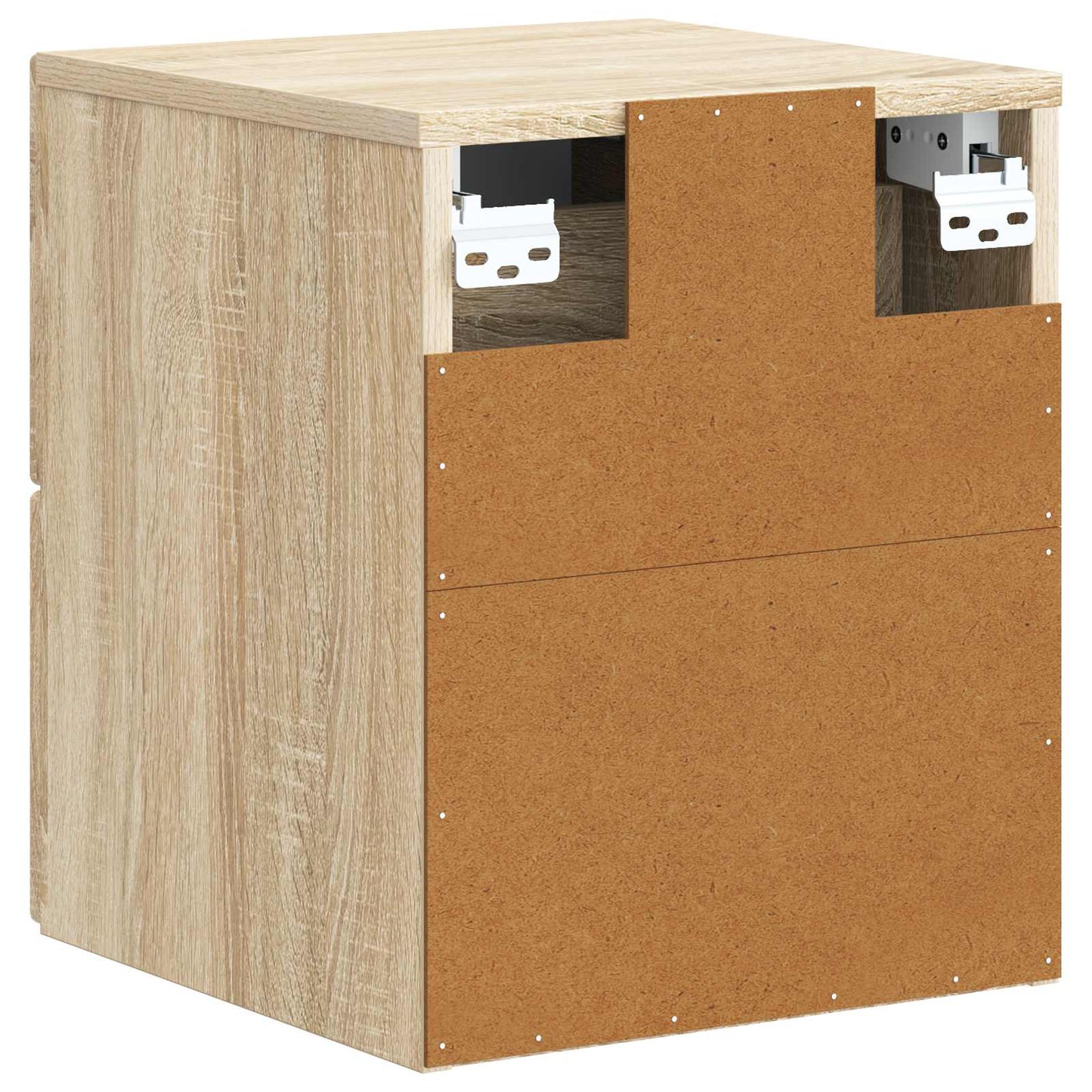 vidaXL Wall-Mounted Bedside Cabinet 2 pcs Sonoma Oak 33 x 34.5 x 40 cm