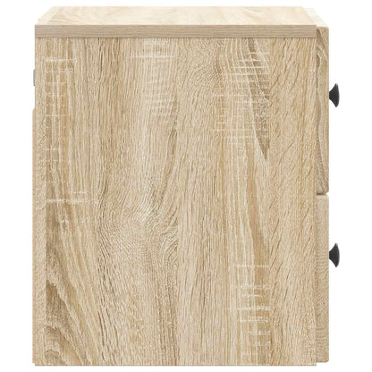 vidaXL Wall-Mounted Bedside Cabinet 2 pcs Sonoma Oak 33 x 34.5 x 40 cm