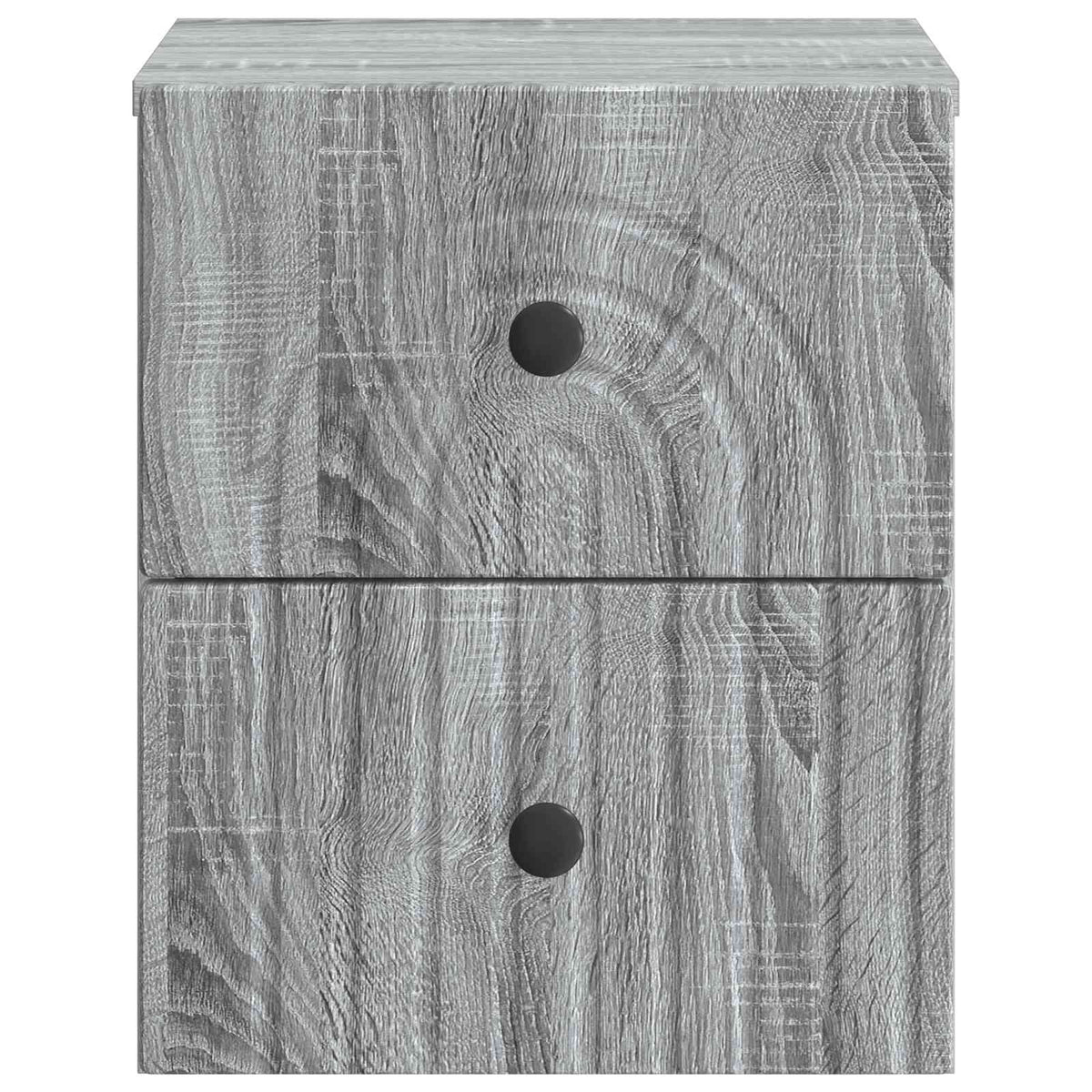 vidaXL Wall-Mounted Bedside Cabinet Grey Sonoma 33 x 34.5 x 40 cm