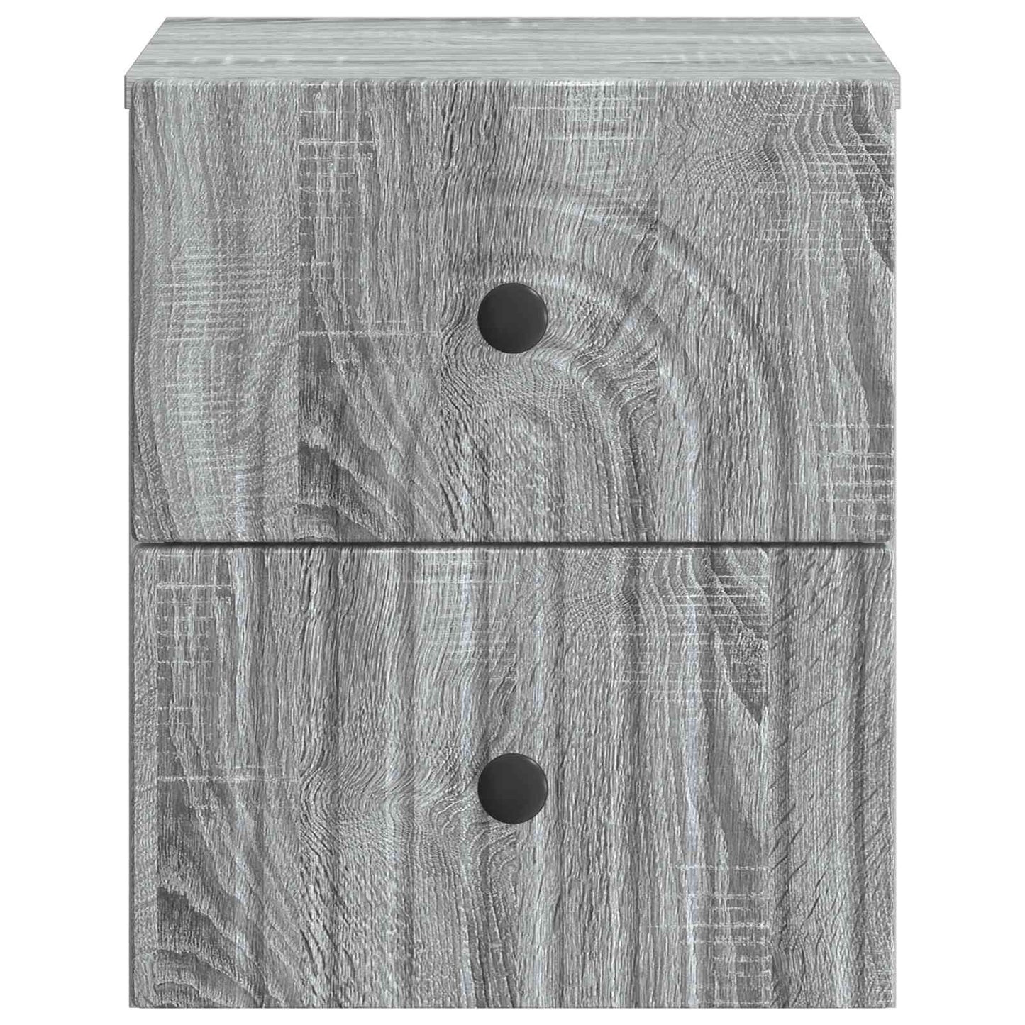 vidaXL Wall-Mounted Bedside Cabinet Grey Sonoma 33 x 34.5 x 40 cm