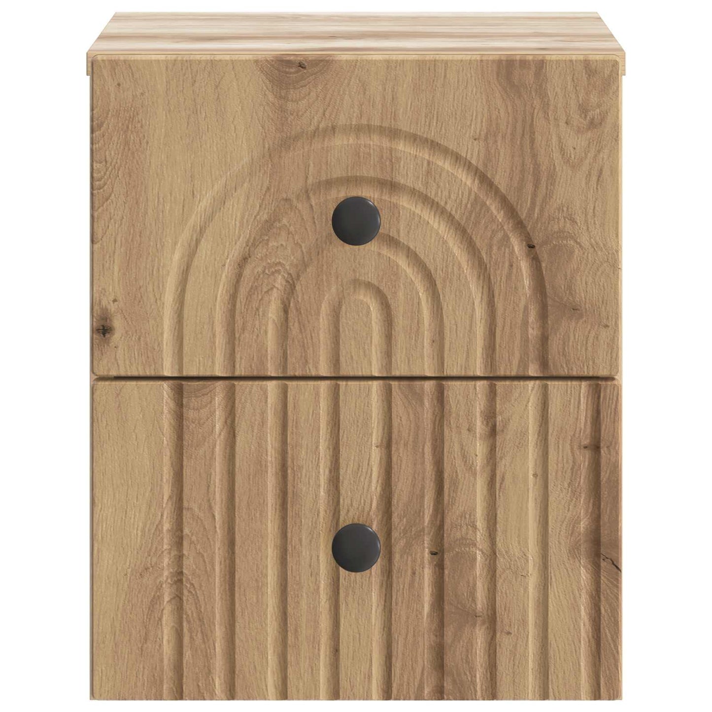 vidaXL Wall-Mounted Bedside Cabinet 2 pcs Artisan Oak