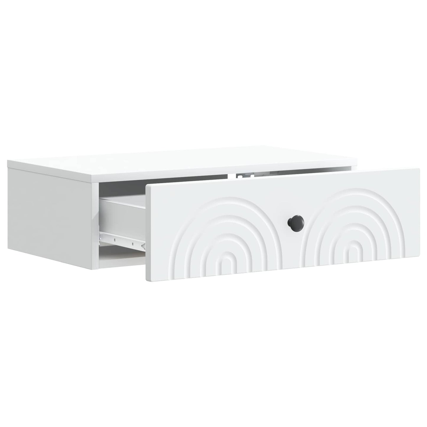 vidaXL Wall-Mounted Side Table White 59 x 34.5 x 17 cm Engineered Wood